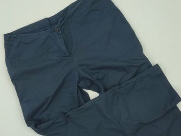 legginsy z zapiętkiem: Material trousers for women, size 2XL (EU 44)