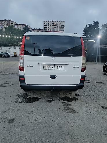 фургоны категории б: Mercedes-Benz Vito 111 CDI, ağ rəng, dizel miniven. Xüsusiyyətlər: - — 3
