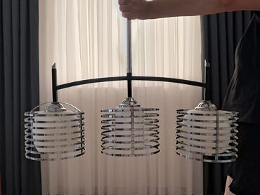 Lent lampalar: Çılçıraq, 3 lampa, Metal