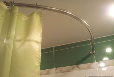 Шторки для ванной: Изогнутый карниз для душа из нержавеющей сталипредназначенный для — 17