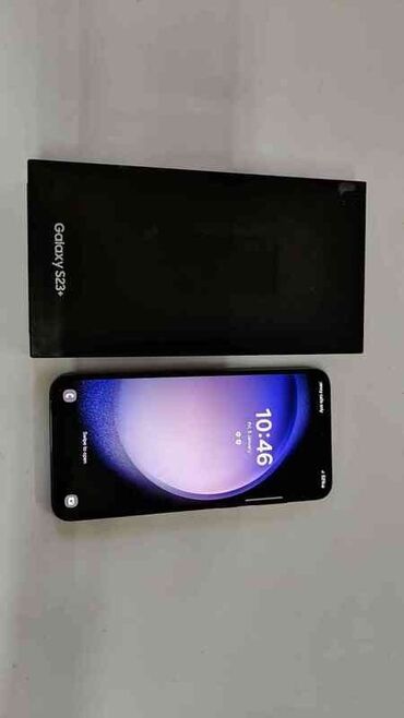 телефон флай 4490: Samsung Galaxy S23 Plus, 256 ГБ, цвет - Черный, Сенсорный, Отпечаток пальца, Беспроводная зарядка