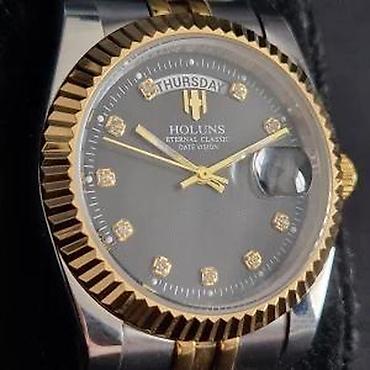 Ručni satovi: HOLUNS HLS001 -37mm- Crna- Rolex Day-Date Homage — 12