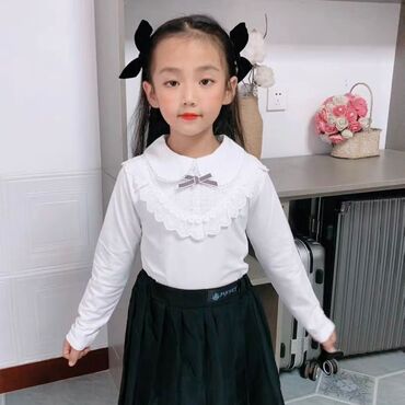 кожанный плащ: Рубашка, цвет - Белый, Новый