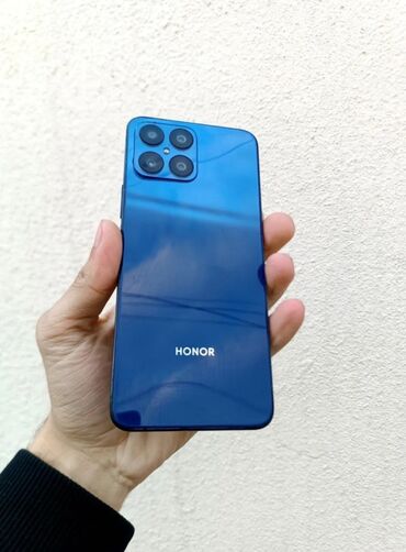 Honor: Honor X8, 128 GB, rəng - Göy, Barmaq izi, Face ID