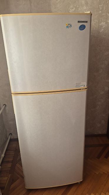 Soyuducular: İşlənmiş 2 qapılı Samsung Soyuducu Satılır, rəng - Bej — 1