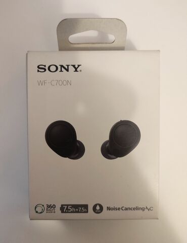 blutuzlu nauşnik: Qulaqlıqlar Sony WF-C700N Bluetooth Sony qulaqcıqları əla səs, aktiv
