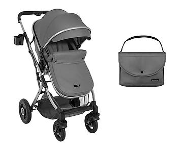 Kolica za bebe: KikkaBoo kolica Scarlett – dark grey (šifra: KKB2) - Pogodna od — 1