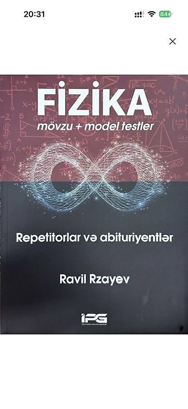 “Fizika – mövzu + model testlər” kitabı Satılır, yeni nəşr
7 AZN