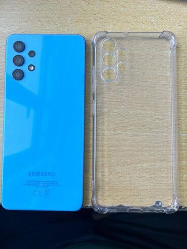 samsung galaxy a32: Samsung Galaxy A32, Б/у, 4 GB, цвет - Голубой, 2 SIM