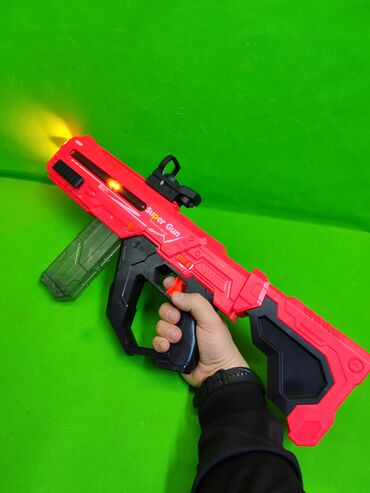 Игрушки: Нерф автомат игрушка детская🔥 Комплектация товара: нерф, аккумулятор — 4