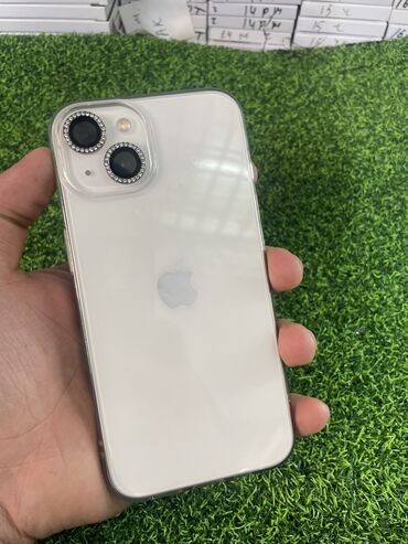 айфоны бу бишкек: IPhone 13, Колдонулган, 128 ГБ, Ак, Коргоочу айнек, Каптама, Куту, 100 %