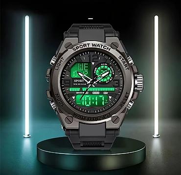 Спортивные часы: Спортивные часы часы, Таймер и секундомер, Водонепроницаемые, Оригинал, Мужские, Новый — 8
