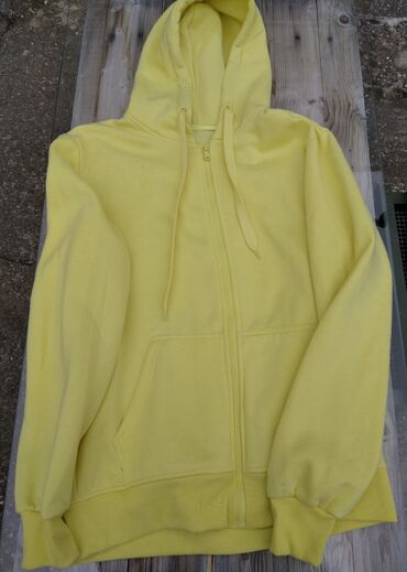 velicine dukseva: Sweatshirt, 2XL (EU 56), Gant, color - Yellow, With a hood