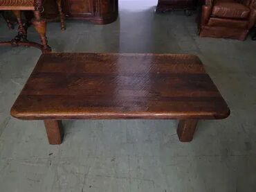Stilski klub stolovi: Masiva tezak sto puno drvo hrast. Duzina 140 cm Sirina 80 cm Visina 45 — 5