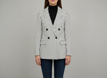niebieska marynarka damska hm: Women's blazer, size XS