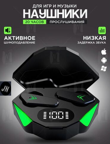 наушники полузакрытые: Вкладыши, Новый, Беспроводные (Bluetooth), Классические