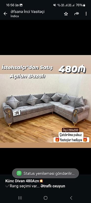 Sifarişlə mebel: Künc divan — 1