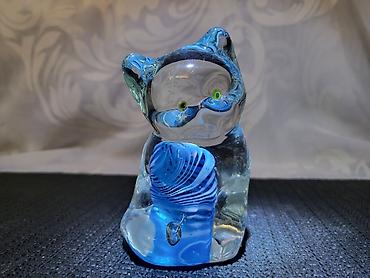 starinska: Murano figura macke rucni rax iz 70ih godina. Murano figura — 1
