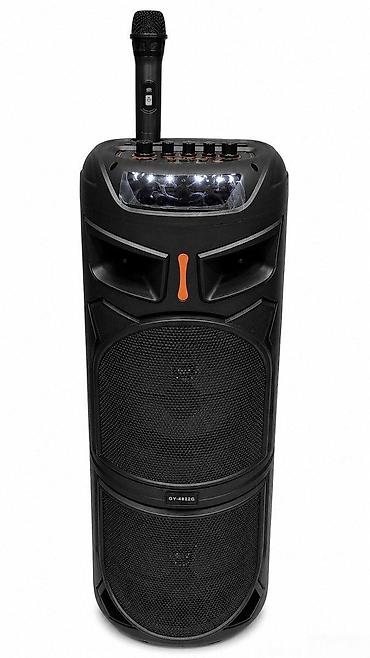 karaoke mikrofon bluetooth: Bluetooth karaoke mikrofonlu portativ dinamik GY-8822G Bütün — 1