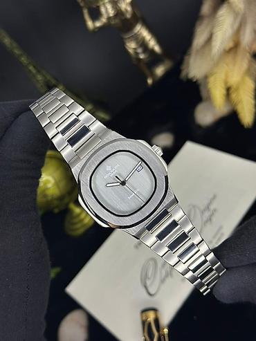 saatlari: Yeni, Qol saatı, Patek Phillipe, rəng - Gümüşü — 1