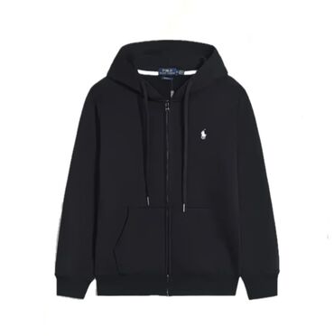 плащ дождевик мужской: Эркектердин толстовкасы, M, Polo Ralph Lauren, Жаңы, түсү - Кара, Акылуу жеткирүү