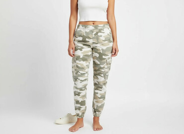 spodnie cargo moro stradivarius: H&M Divided, Spodnie cargo damskie, rozmiar XL