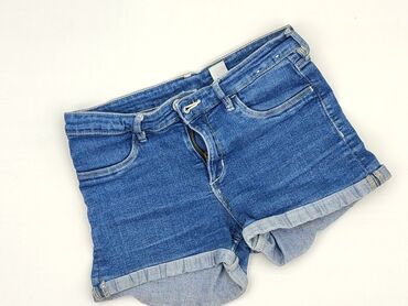 spodenki rozkloszowane jeans: Krótkie spodenki, H&M, 13 lat, 152/158, stan - Dobry