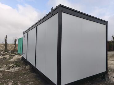 Konteynerlər: Prefabrik konteyner - Konstruksiya: tam metalkarkas, möhkəm çərçivə; — 2