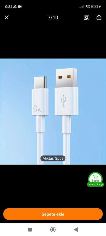 Avtoelektronika: Kabel Type C (USB-C), Yeni