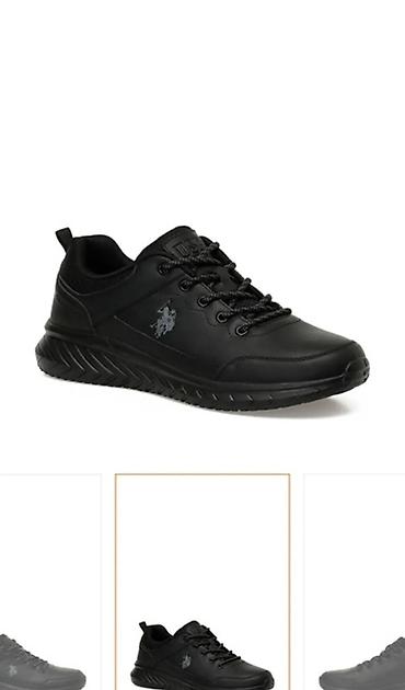 nike air force 1: US Polo Assn. kişi idman ayaqqabısı – tam qara - Model: aşağı boğaz — 8