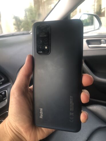 ıphone 11: Xiaomi, Redmi Note 11, Б/у, 64 ГБ, цвет - Черный, 2 SIM