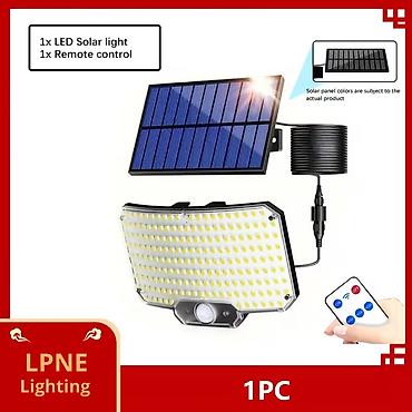 dm sesir: 1 kom. Solarne zidne lampe sa senzorom pokreta, pametna 234LED solarne — 2