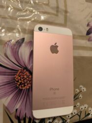 многокнопочный телефон: IPhone SE, Колдонулган, 16 ГБ, Rose Gold, 80 %