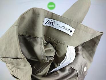 flared zara: Zara, Spodnie materiałowe damskie, rozmiar L — 4