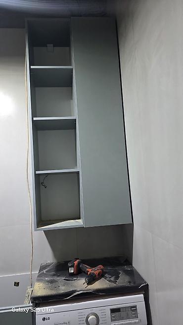 silver kitchen: Комплект мебели для ванной комнаты с местом под стиральную машину на — 7