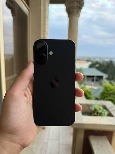 2.el telefonlar iphone: IPhone 16, 128 GB, Qara — 1