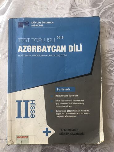Azerbaycan dili test toplusu 2019 cu il