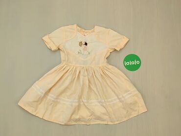 Sukienki: Sukienka, 5 lat, wzrost - 110 cm., wzór - Jednolity kolor, kolor - Żółty