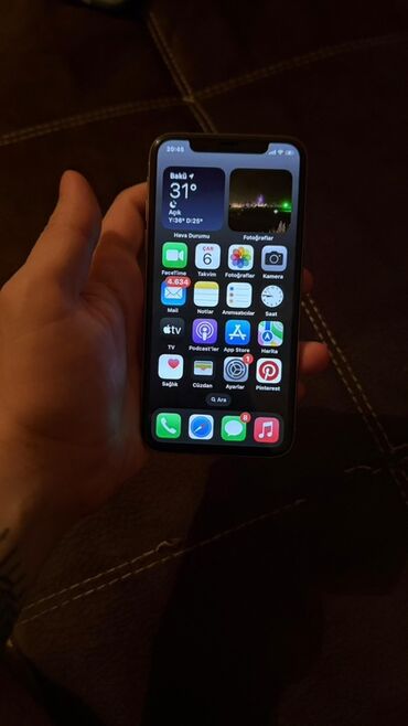 Apple iPhone: IPhone X, 64 GB, Gümüşü, Face ID — 8