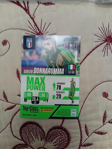 tar: Panini Top Class “MAX POWER” kolleksiya kartı – Gianluigi Donnarumma — 2