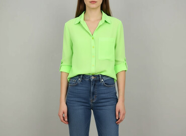 bluzki białe z kołnierzykiem: Ann Christine, Women`s shirt, size XS