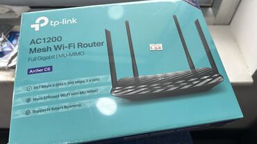 outdoor modem: Tp-link Archer 1200 Full Gigabit Router 2.4 Ghz və 5 Ghz dəstəkləyir