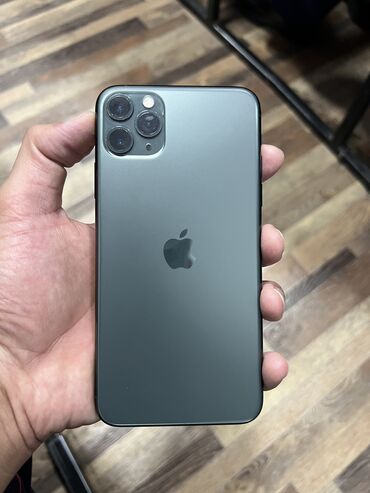 мак боок: IPhone 11 Pro Max, Колдонулган, 64 ГБ, Жашыл, Коргоочу айнек, Каптама, 71 %