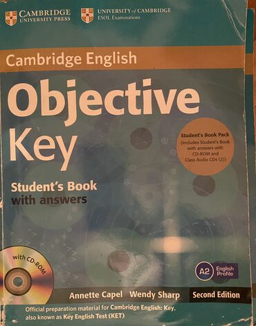 Digər kitablar və jurnallar: Cambridge- OBJECTIVE KEY. A2 Student’s book and workbook. Practice lalafo.az -da Digər kitablar və jurnallar: Cambridge- OBJECTIVE KEY. A2 Student’s book and workbook. Practice