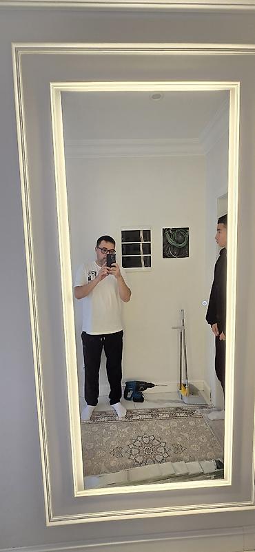 Зеркала: Зеркало на заказ от 2500 сом за м2! Производство Россия, 4мм толщина — 25