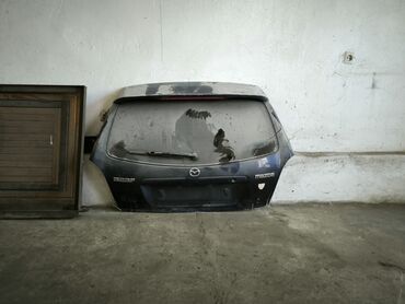 багажник мазда 6: Крышка багажника Mazda 2002 г., Б/у, цвет - Синий,Оригинал