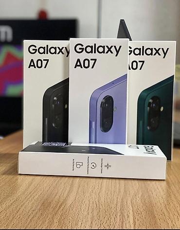 samsung a400: Samsung Galaxy A07, 128 GB, rəng - Boz, Zəmanət — 1