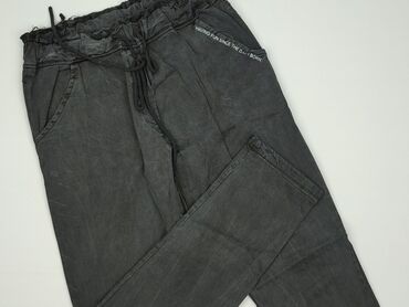 orsay spodnie woskowane czarne: Women`s trousers, size S (EU 36)