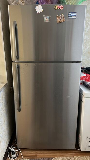 холодилник для мороженое: Холодильник Hisense, Б/у, Side-By-Side (двухдверный)