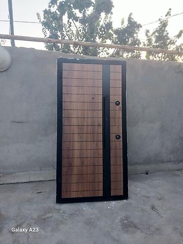 Dəmir giriş qapısı – modern dizayn - Material: möhkəm metal karkas
